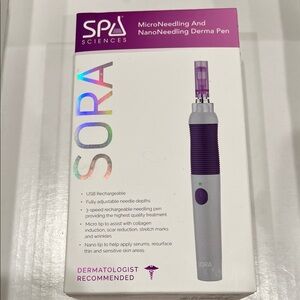 SORA SPA Sciences MicroNeedling and NanoNeedling Derma Pen Brand NEW Sealed Box